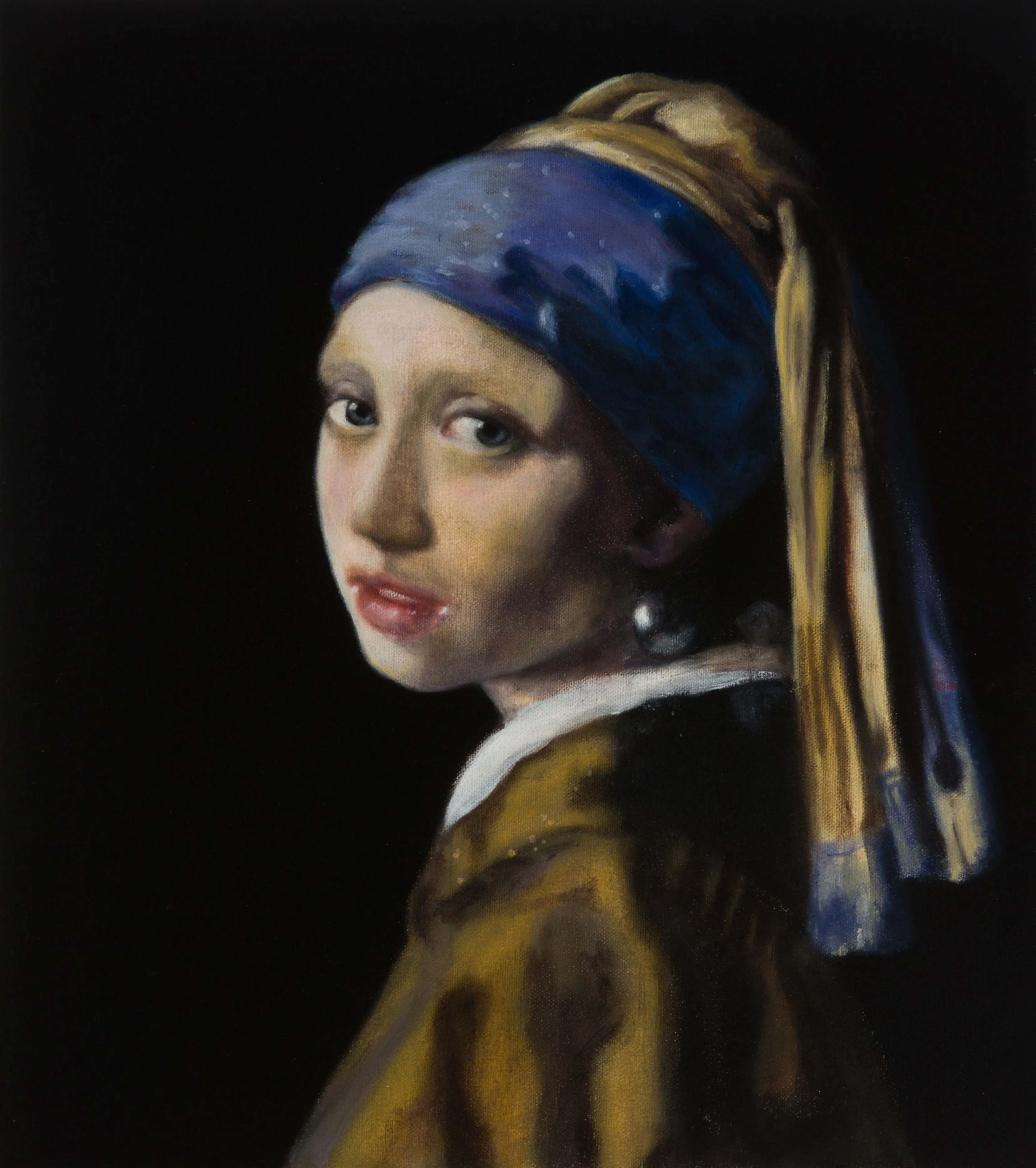 Girl-with-a-Pearl-Earring-Art-School-Assignment-September-2019